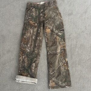 Real Tree Rustic Ridge Camo Cargo Pants - Size Small adjustable waist